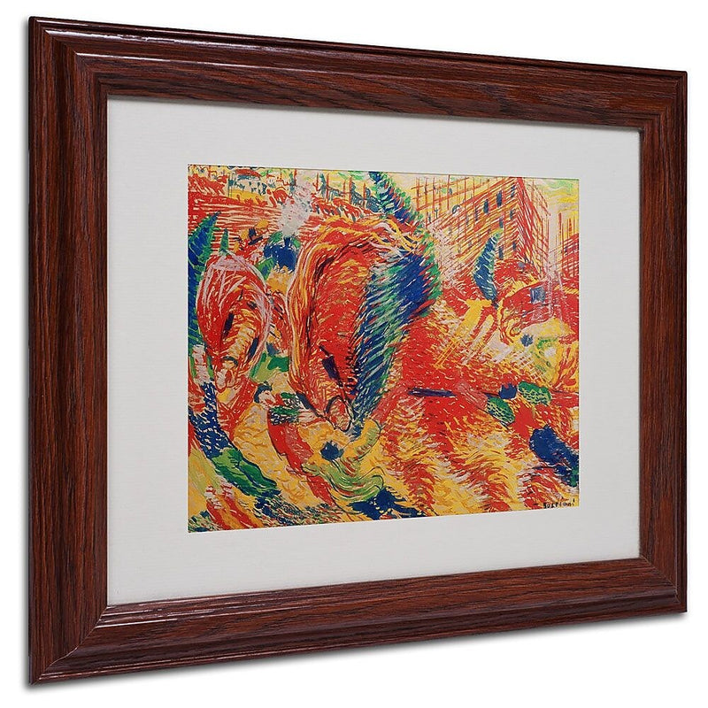 Trademark Fine Art 'The City Rises' 11" x 14" Wood Frame Art