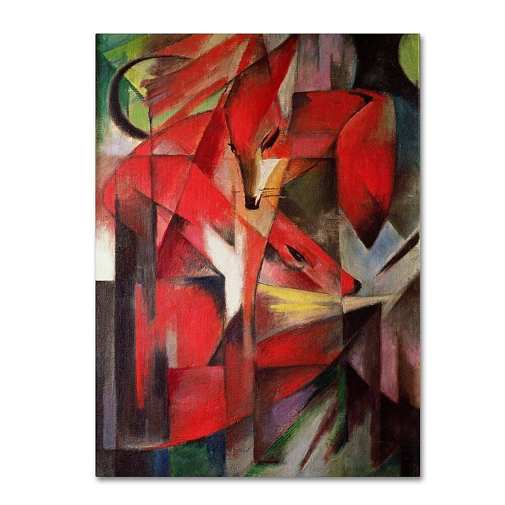 Trademark Fine Art 'The Fox' 35" x 47" Canvas Art