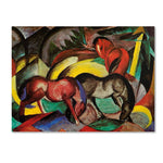 Trademark Fine Art 'Three Horses' 22" x 32" Canvas Art