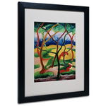 Trademark Fine Art 'Weasels Playing' 16" x 20" Black Frame Art