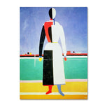 Trademark Fine Art 'Woman With Rake' 14" x 19" Canvas Art
