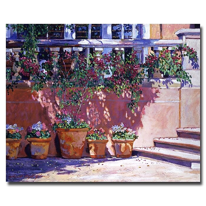 Trademark Fine Art 'Tuscan Plaza' 18" x 24" Canvas Art