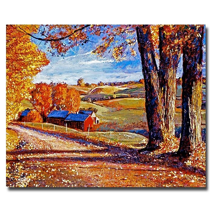 Trademark Fine Art 'Autumn Evening' 18" x 24" Canvas Art