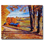 Trademark Fine Art 'Autumn Evening' 26" x 32" Canvas Art