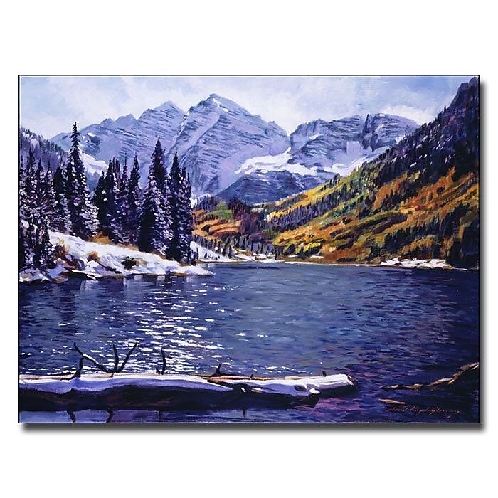 Trademark Fine Art 'Rocky Mountain Solitude' 35" x 47" Canvas Art