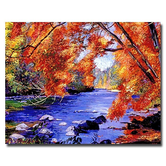 Trademark Fine Art 'Vermont River' 18" x 24" Canvas Art