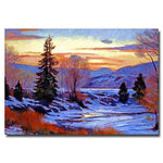Trademark Fine Art 'Early Spring Daybreak' 22" x 32" Canvas Art
