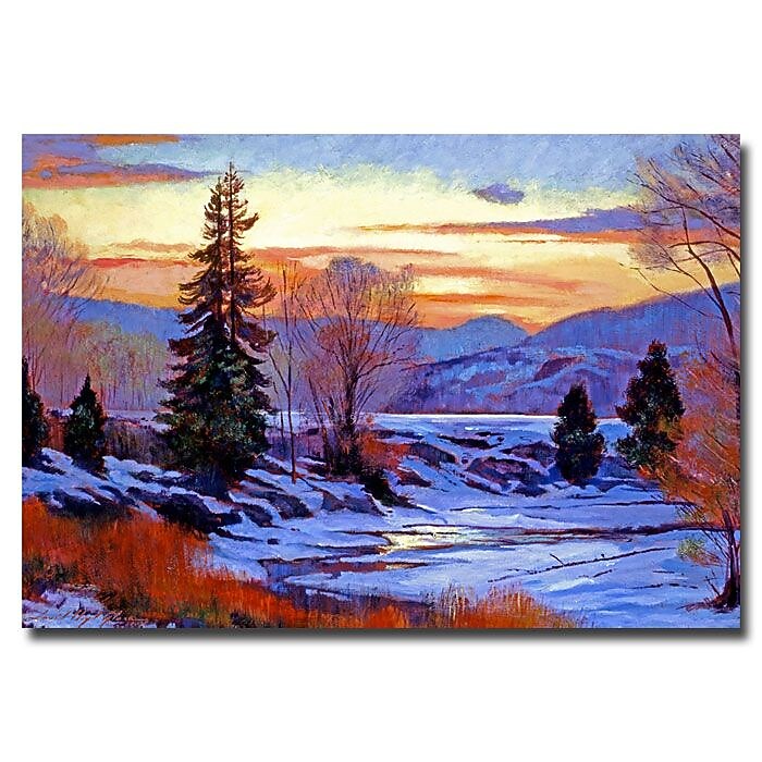 Trademark Fine Art 'Early Spring Daybreak' 22" x 32" Canvas Art
