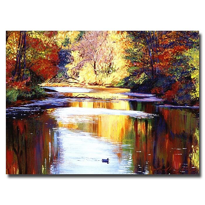 Trademark Fine Art 'Reflections of August' 35" x 47" Canvas Art