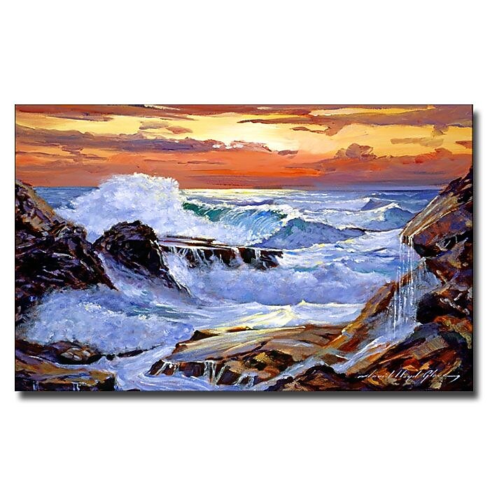 Trademark Fine Art 'Storm on the Irish Coast' 18" x 24" Canvas Art
