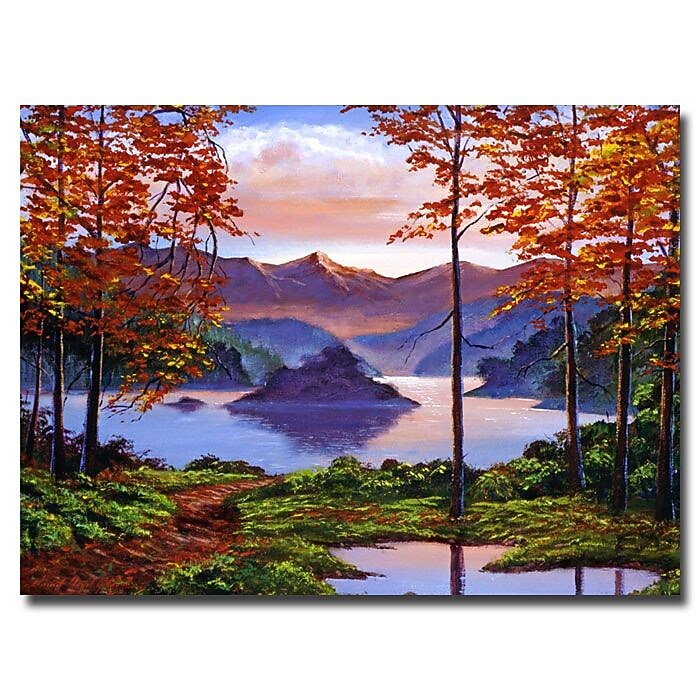 Trademark Fine Art 'Sunset Reverie' 35" x 47" Canvas Art
