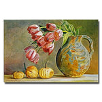 Trademark Fine Art 'Soft Tulips in the Pottery' 22" x 32" Canvas Art