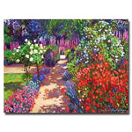 Trademark Fine Art 'Romantic Garden Walk' 18" x 24" Canvas Art