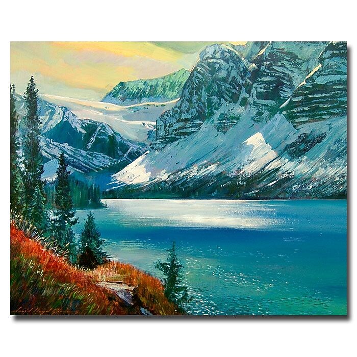 Trademark Fine Art 'Majestic Bow River' 18" x 24" Canvas Art