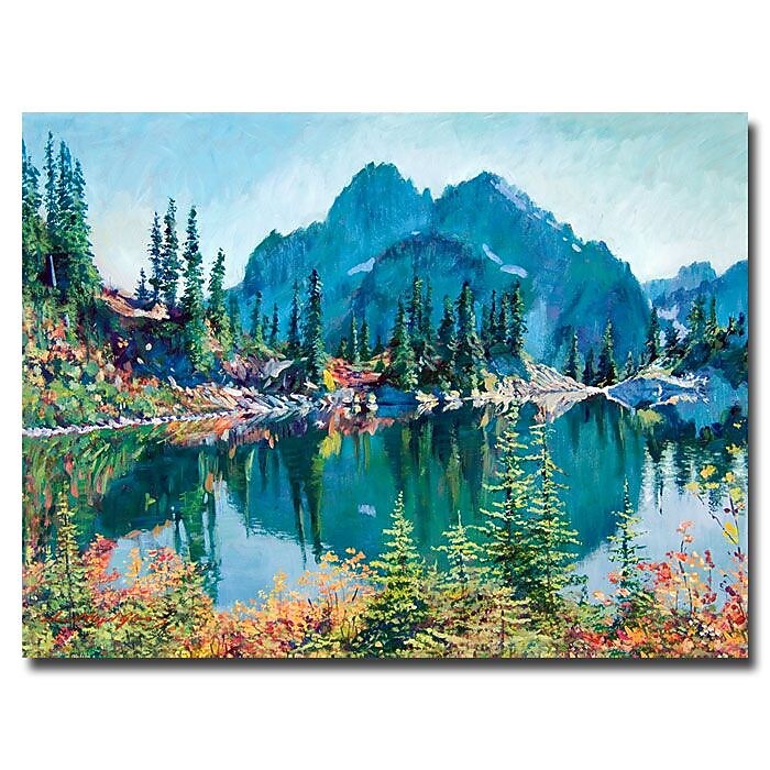 Trademark Fine Art 'Reflections on Gem Lake' 24" x 32" Canvas Art