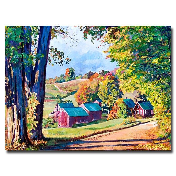 Trademark Fine Art 'Road to Jenne Farm Vermont' 24" x 32" Canvas Art