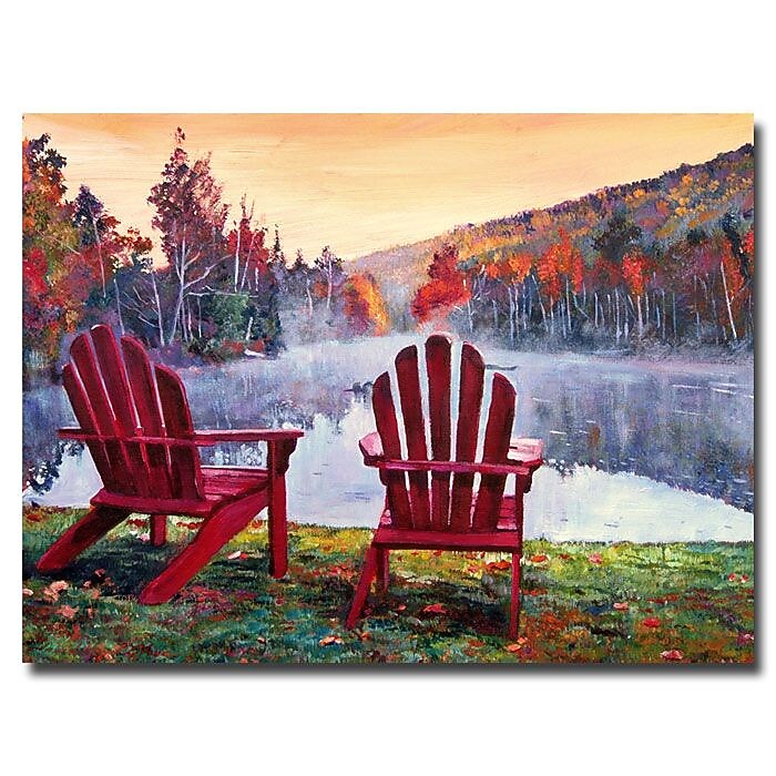 Trademark Fine Art 'Vermont Romance' 35" x 47" Canvas Art