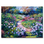 Trademark Fine Art 'Natures Garden' 24" x 32" Canvas Art