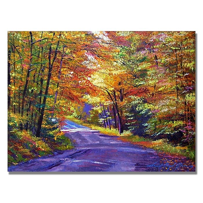 Trademark Fine Art 'New England Road' 35" x 47" Canvas Art