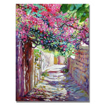 Trademark Fine Art 'Shady Lane Greece' 18" x 24" Canvas Art