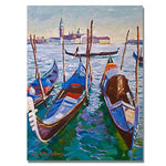 Trademark Fine Art 'Venice Gondolas' 35" x 47" Canvas Art