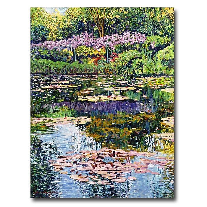Trademark Fine Art 'Giverny Reflections' 35" x 47" Canvas Art