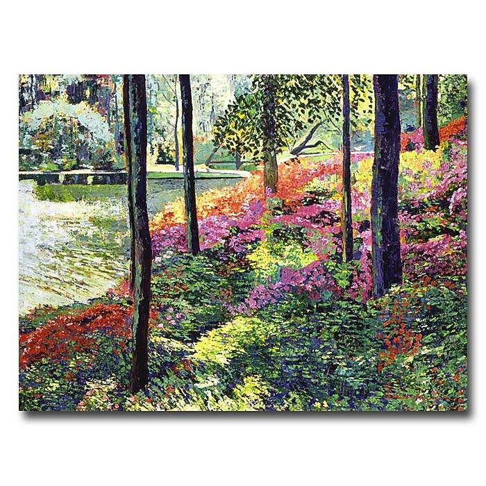 Trademark Fine Art 'Azalea Forest Grove' 18" x 24" Canvas Art