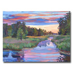 Trademark Fine Art 'Moody River' 35" x 47" Canvas Art