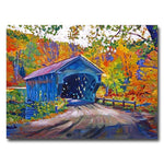 Trademark Fine Art 'Fall Comes to Downer VT' 26" x 32" Canvas Art