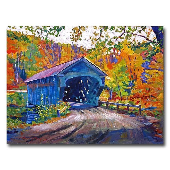 Trademark Fine Art 'Fall Comes to Downer VT' 26" x 32" Canvas Art