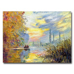 Trademark Fine Art 'Sunset at Argenteuil' 18" x 24" Canvas Art