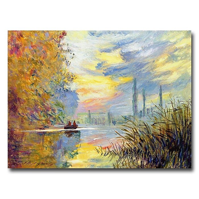 Trademark Fine Art 'Sunset at Argenteuil' 18" x 24" Canvas Art