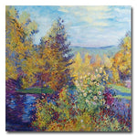 Trademark Fine Art 'Garden at Montgeron' 24" x 24" Canvas Art