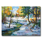Trademark Fine Art 'Early Snowfall' 24" x 32" Canvas Art