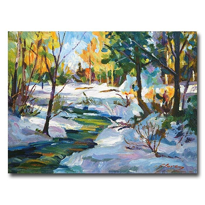 Trademark Fine Art 'Early Snowfall' 24" x 32" Canvas Art