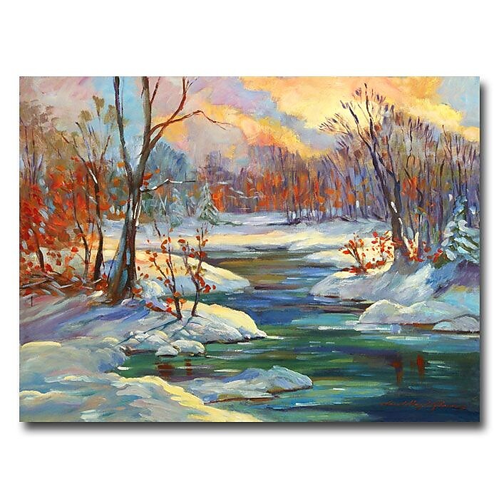 Trademark Fine Art 'Approaching Winter' 26" x 32" Canvas Art