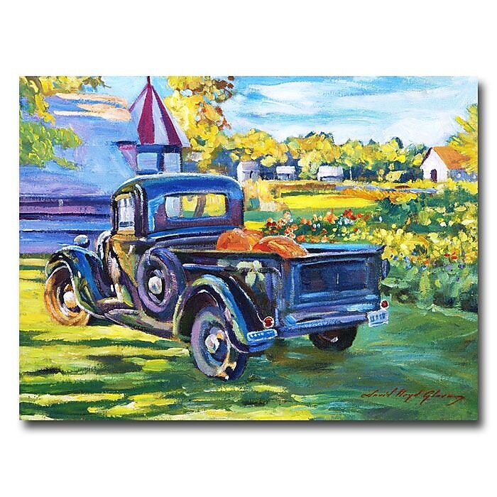Trademark Fine Art 'The Pumpkin Pickup' 24" x 32" Canvas Art
