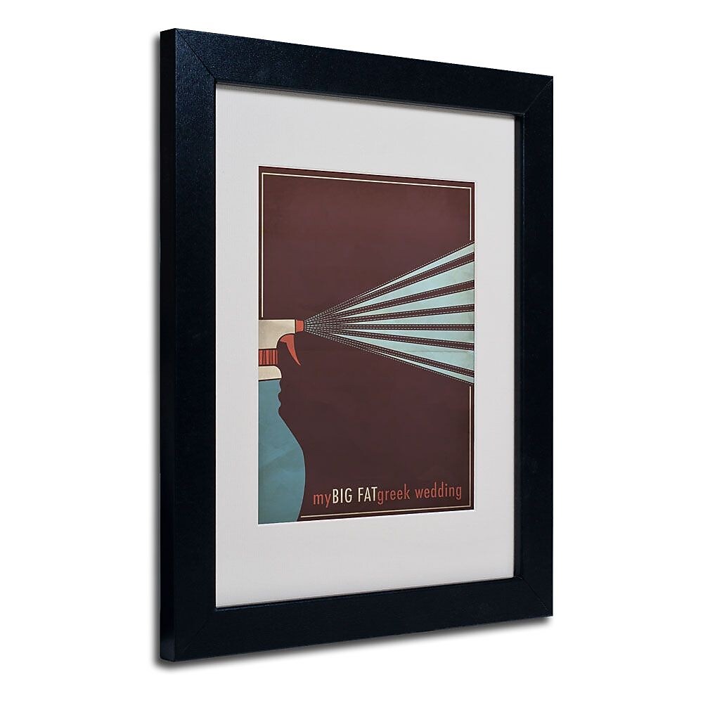 Trademark Fine Art 'My Big Fat Greek Wedding' 11" x 14" Black Frame Art