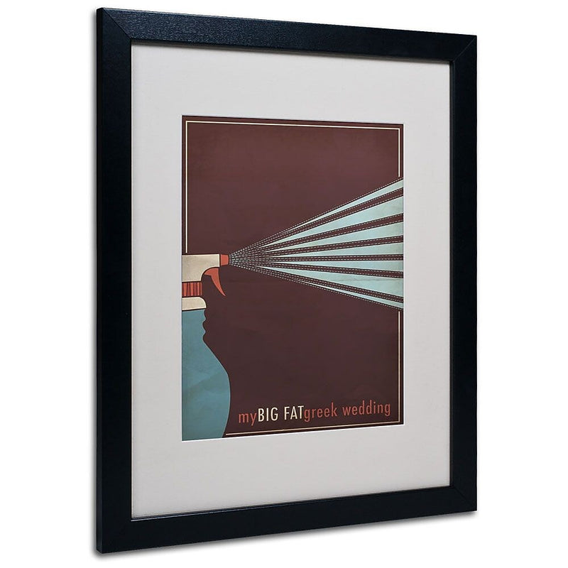 Trademark Fine Art 'My Big Fat Greek Wedding' 16" x 20" Black Frame Art