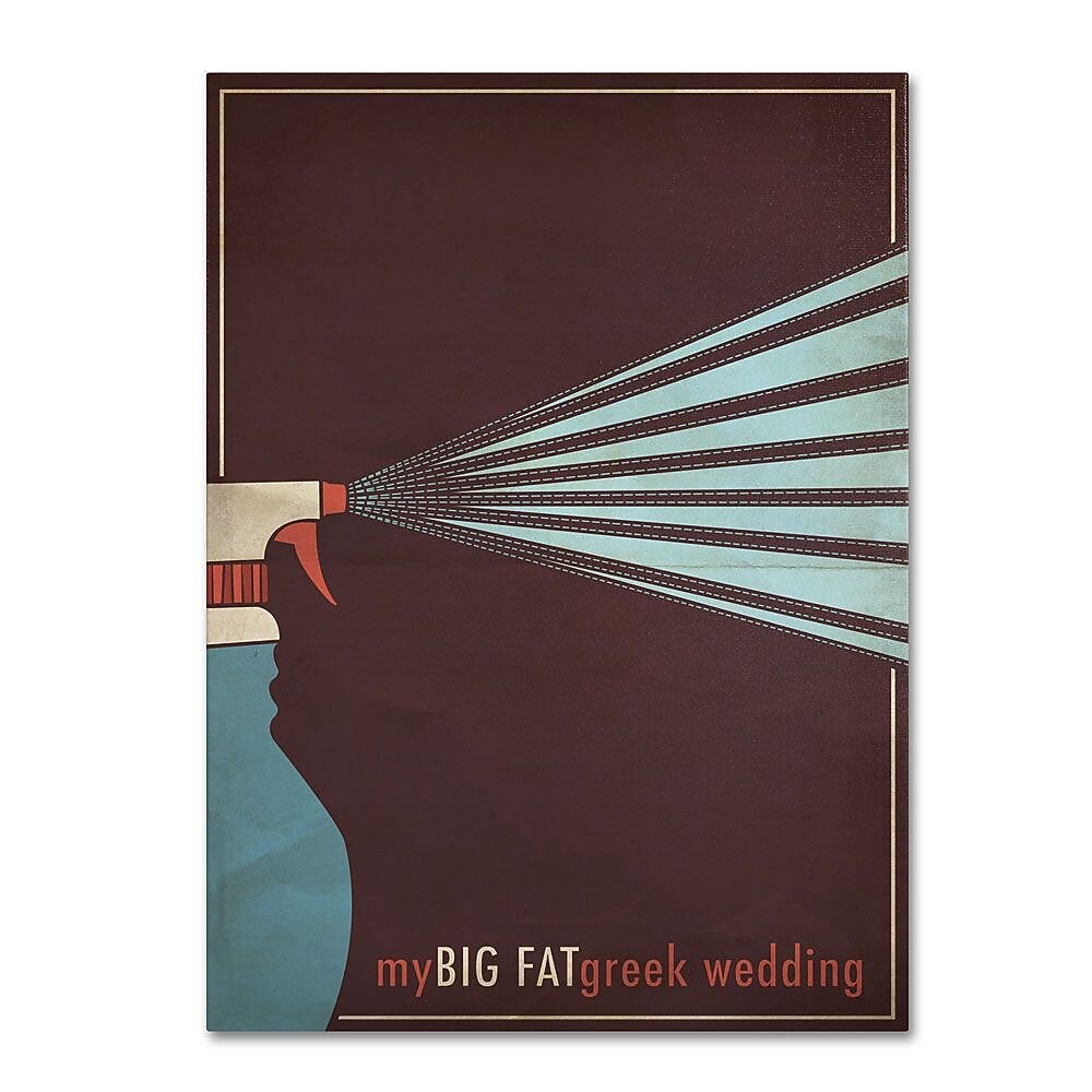 Trademark Fine Art 'My Big Fat Green Wedding' 16" x 24" Canvas Art