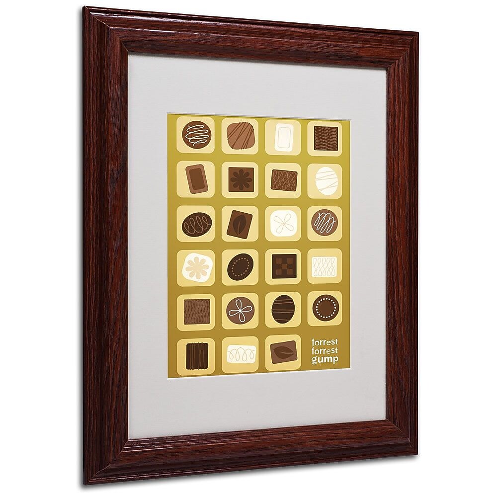 Trademark Fine Art 'Forrest Gump' 11" x 14" Wood Frame Art
