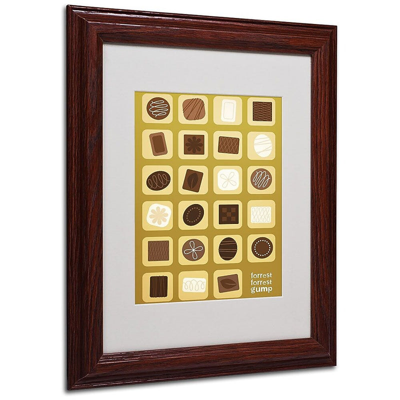 Trademark Fine Art 'Forrest Gump' 11" x 14" Wood Frame Art