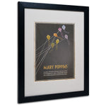 Trademark Fine Art 'Mary Poppins' 16" x 20" Black Frame Art