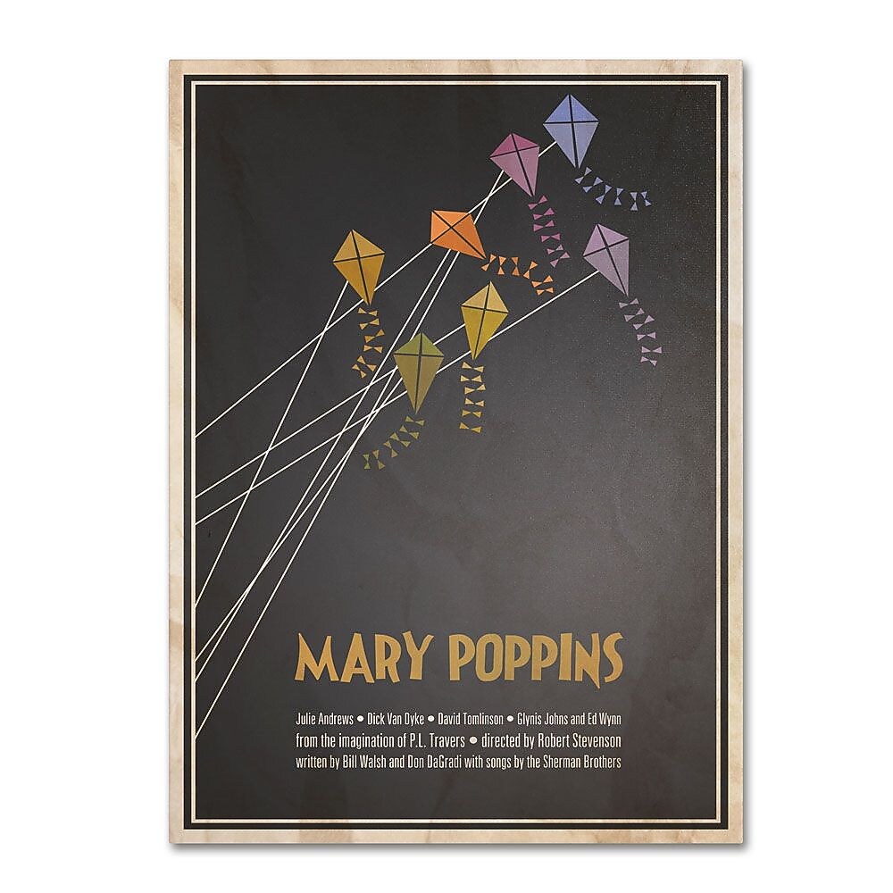Trademark Fine Art 'Mary Poppins' 14" x 19" Canvas Art