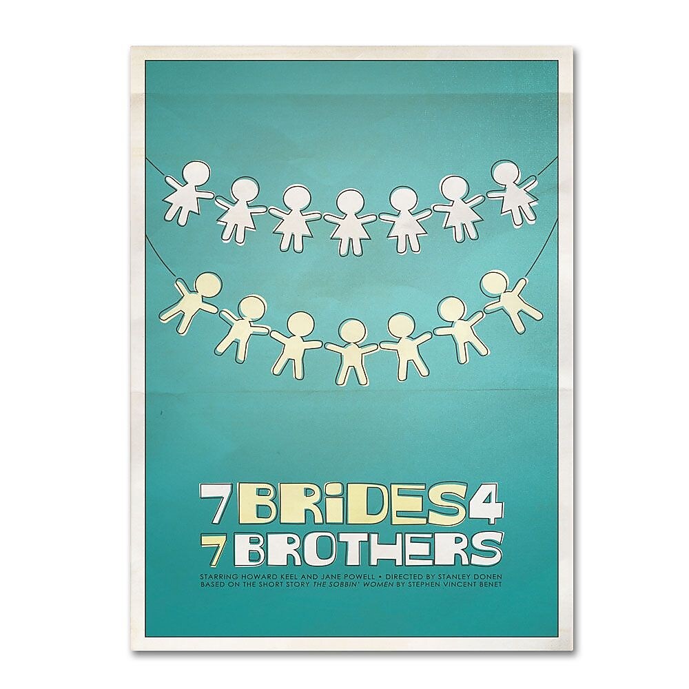 Trademark Fine Art 'Seven Brides for Seven Brothers' 14" x 19" Canvas Art