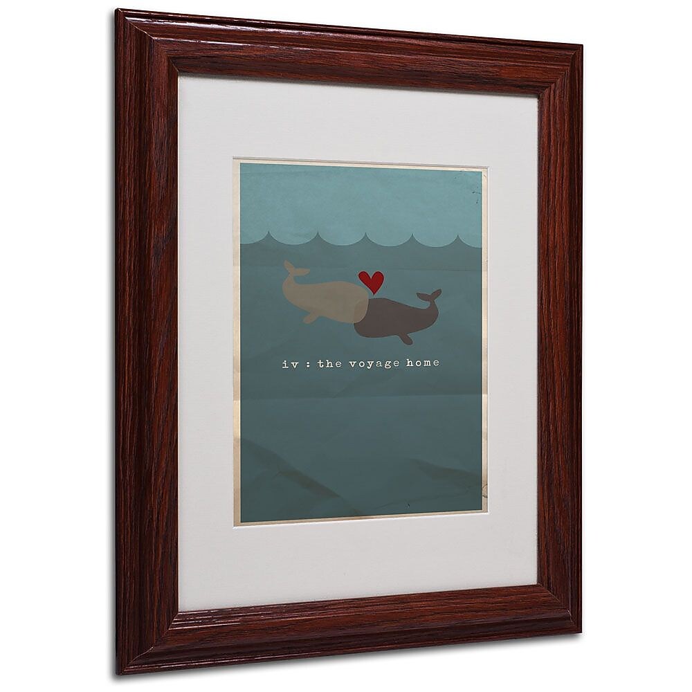Trademark Fine Art 'The Voyage Home' 11" x 14" Wood Frame Art