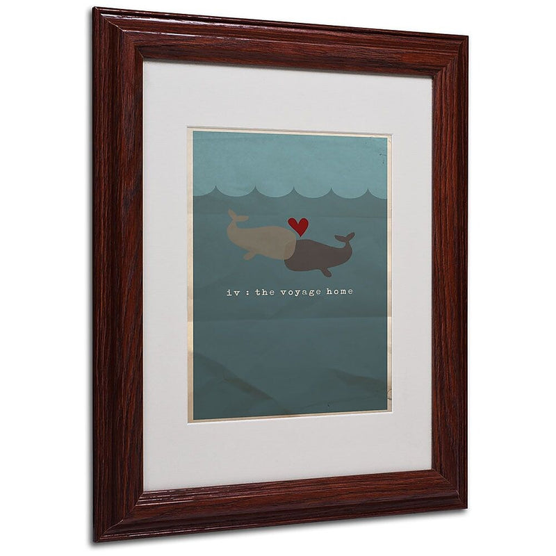 Trademark Fine Art 'The Voyage Home' 11" x 14" Wood Frame Art
