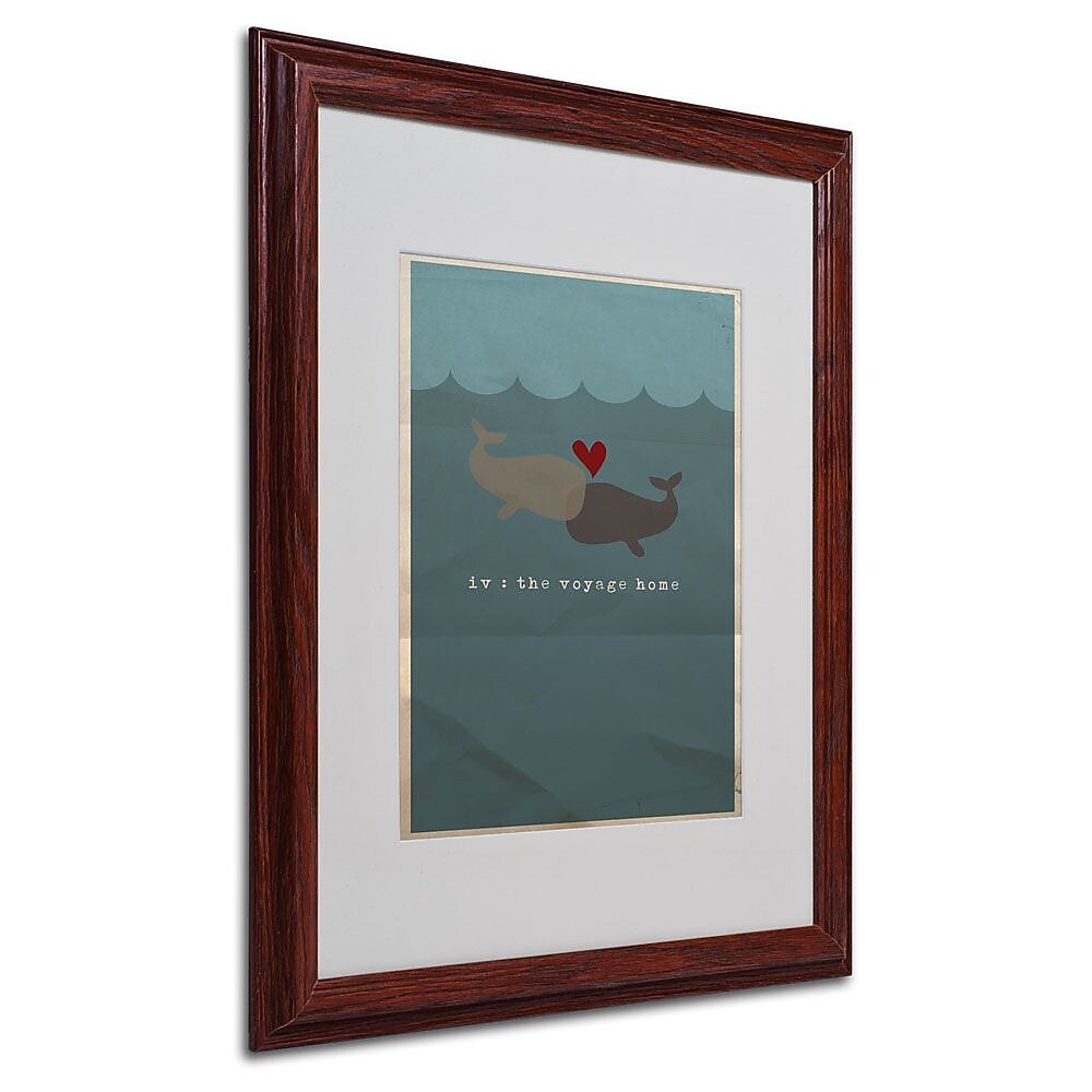 Trademark Fine Art 'The Voyage Home' 16" x 20" Wood Frame Art