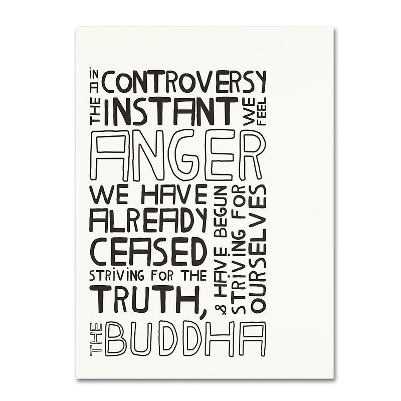 Trademark Fine Art 'Anger in Controversy II' 14" x 19" Canvas Art