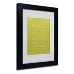 Trademark Fine Art 'An Open Mind' 11" x 14" Black Frame Art